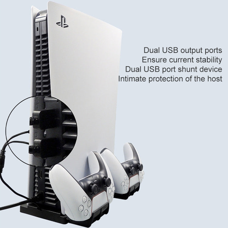 iplay HBP-269 für PS5 De / UHD-Ladestation Vertikale Basis mit Controller-Ladegerät, iPega HBP-269