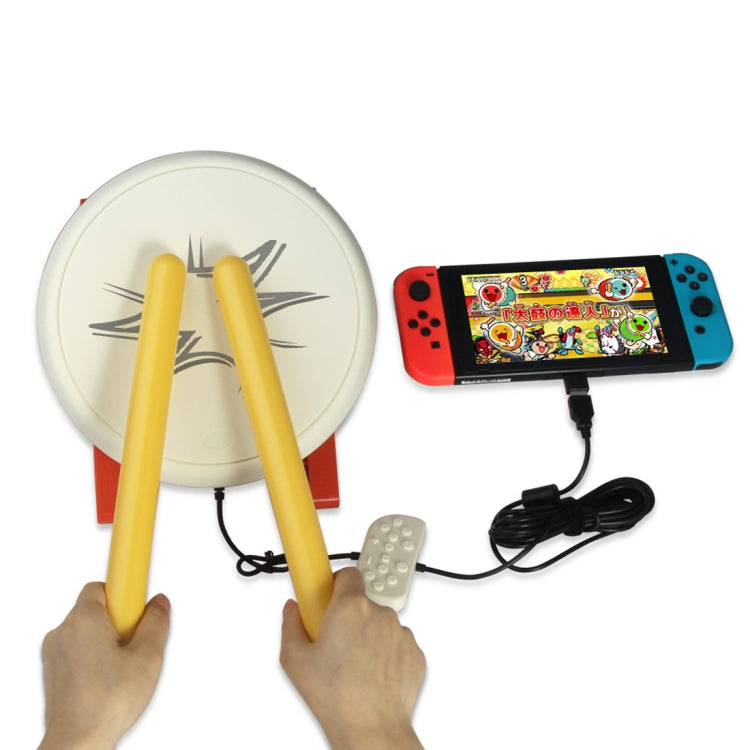 DOBE TNS-1867 Video Game Drum Sticks Controller Taiko Drum Kits for Nintendo Switch, For Nintendo Switch