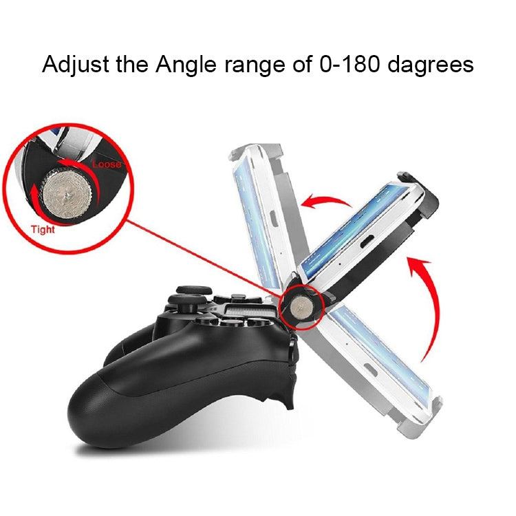 MB-822 Faltbarer Clip-Halter für Gamecontroller für PS4-Controller, maximale Dehnlänge: 90 mm