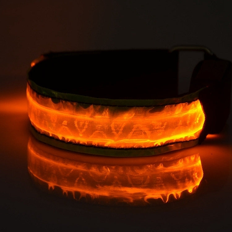 LED-Blitz-Sicherheits-Reflektorarmband aus Nylon, wiederaufladbar, für den Sport