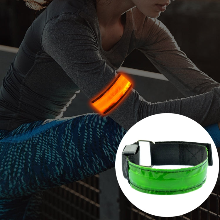 LED-Blitz-Sicherheits-Reflektorarmband aus Nylon, wiederaufladbar, für den Sport