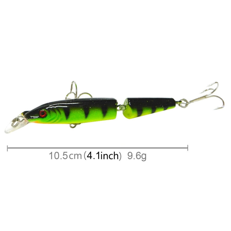 HENGJIA 5 STÜCK 10,5cm 9,6g 2-teilige harte Kunststoff-Angelköder Angelzubehör, 10,5cm 9,6g