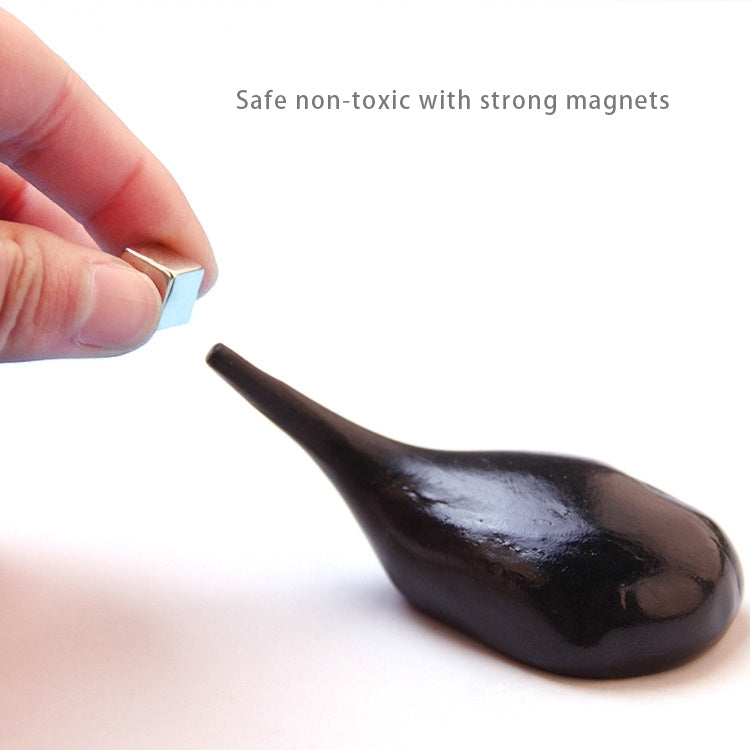 DIY Plasticine Slime Magnetic Rubber Mud Stress Reducer Anti-Anxiety Bouncing Putty Magic Clay Education Toy for Kids and Adults, Small Iron Box Size: 6x2.5cm