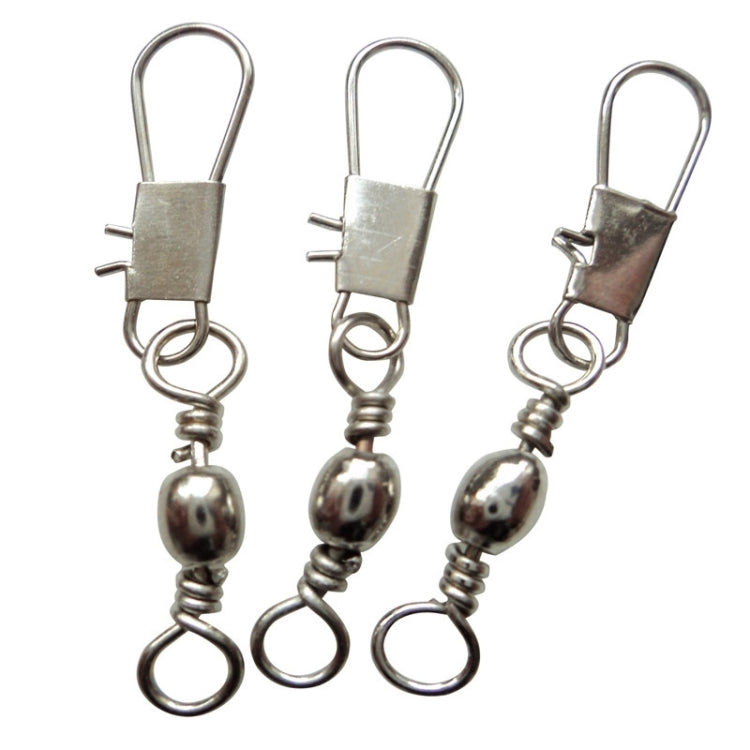 20 Stück 8# 3,5cm Angelverbinder Tonnenwirbel mit Sicherheitskarabiner, 20 Stück 8# 3,5cm