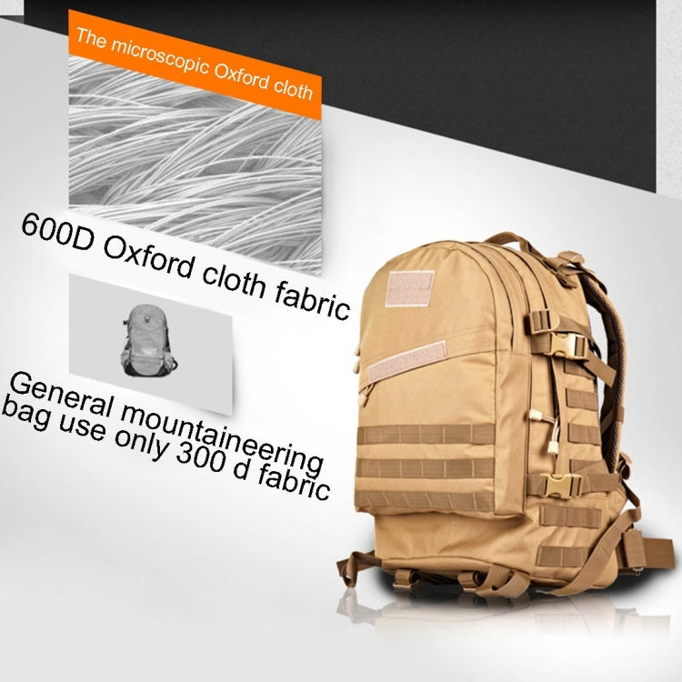 INDEPMAN DL-B001 Modischer Camouflage-Rucksack für Herren aus Oxford-Gewebe, 40 l, Outdoor-Tasche zum Wandern, Campen und Reisen, 3D-Rucksack mit erweitertem MOLLE-System, Klettfläche & verstellbaren Schultergurten, Größe: 51 x 42 x 22 cm