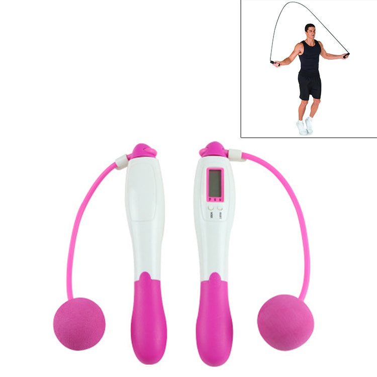 Digital Professional Counting Jump Rope Sports Ball Counter Skipping Rope, Jump Rope with Ball (Yellow), Jump Rope with Ball (Magenta), Jump Rope with Ball (Pink), Jump Rope with Ball (Blue), Jump Rope with Ball (Green)
