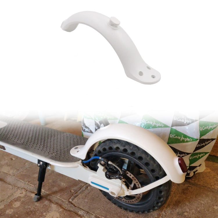 For Xiaomi Mijia M365 Electric Scooter Accessories Rear Wheel Fender with Hook, Fender with Hook Black, Fender with Hook White