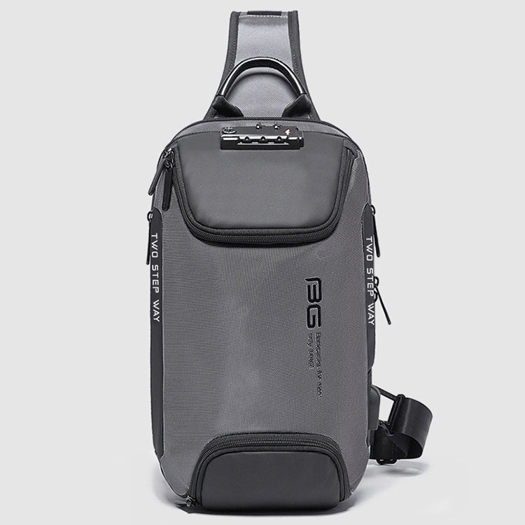 BANGE Men Security USB Chest Bag Portable Outdoor Shoulder Bag, Outdoor Shoulder Bag
