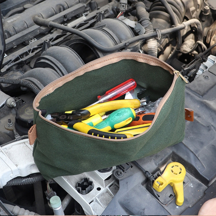 14.5 x 9 x 3cm Electrician Repair Hardware Tool Carrying Bag, 14.5 x 9 x 3cm (Grey), 14.5 x 9 x 3cm (Khaki), 14.5 x 9 x 3cm (Forest Green), 14.5 x 9 x 3cm (Army Green)