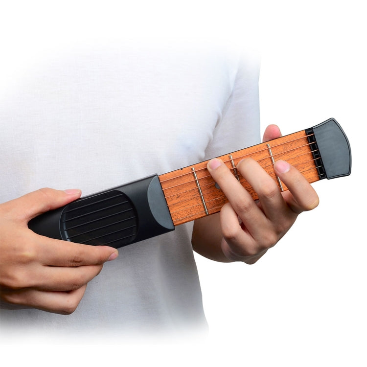 Mini Pocket Guitar Portable Guitar Trainer Finger Chord Conversion Trainer KD10, 4 characters, 6 characters