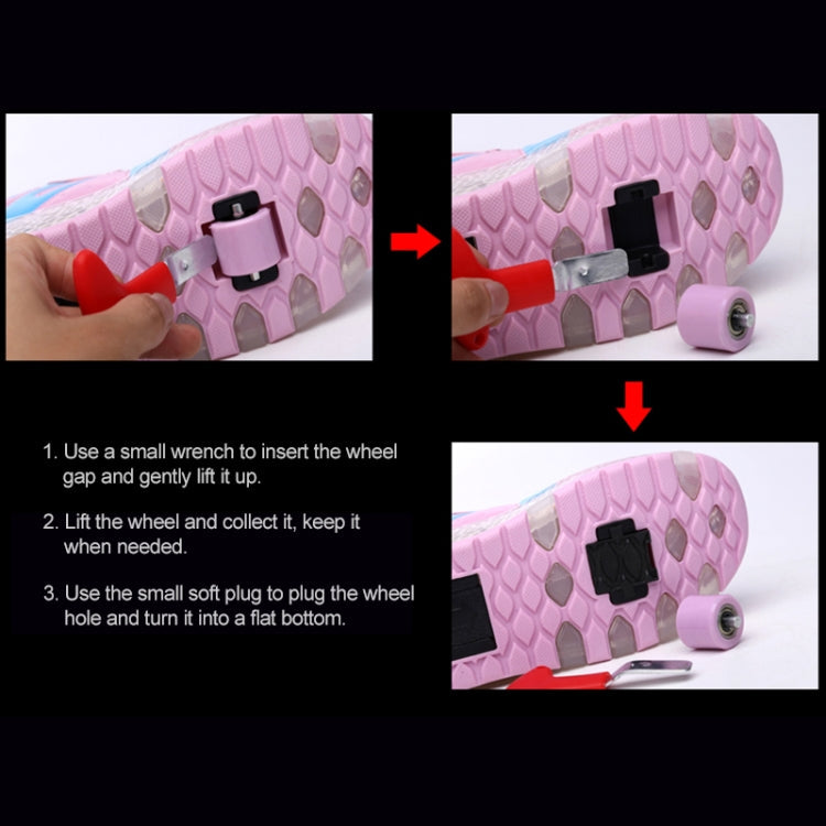 786 LED Light Ultra Light Rechargeable Double Wheel Roller Skating Shoes Sport Shoes, Size : 36, Size : 36