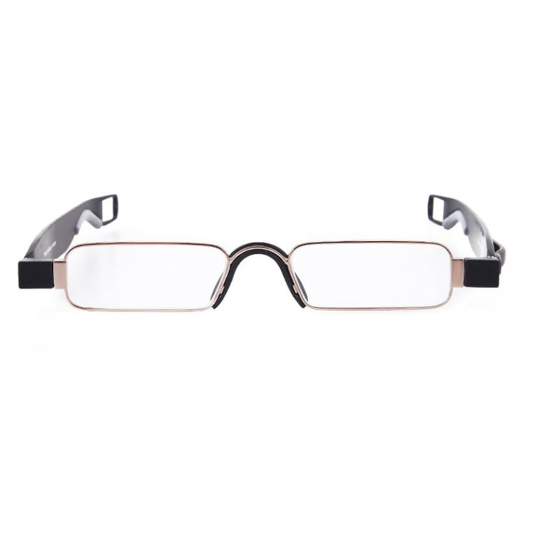 Portable Folding 360 Degree Rotation Presbyopic Reading Glasses with Pen Hanging, +2.50D, +2.50D