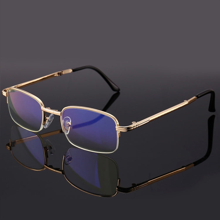 Folding Anti Blue-ray Presbyopic Reading Glasses with Case & Cleaning Cloth, +3.50D, +3.50D