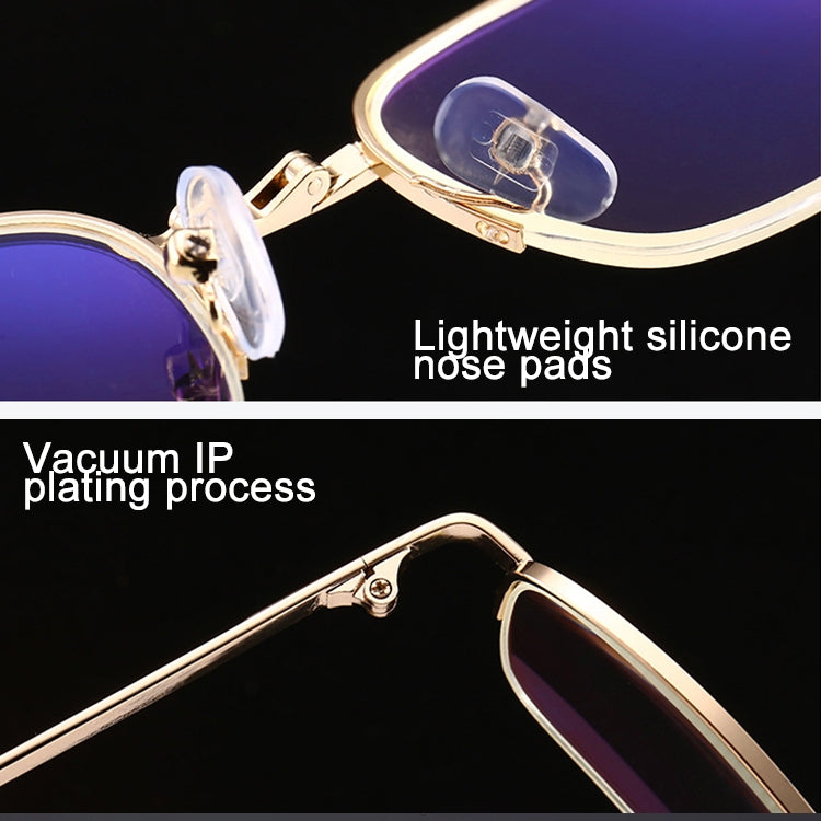 Folding Anti Blue-ray Presbyopic Reading Glasses with Case & Cleaning Cloth, +3.50D, +3.50D