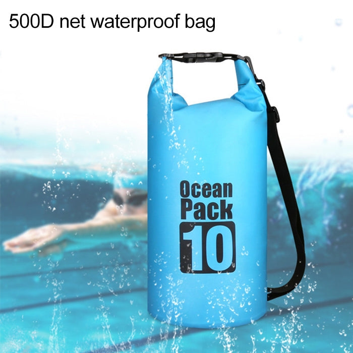 Outdoor Waterproof Double Shoulder Bag Dry Sack PVC Barrel Bag, Capacity: 20L, Capacity: 20L (Green), Capacity: 20L (Sky Blue), Capacity: 20L (Yellow), Capacity: 20L (Black), Capacity: 20L (Dark Blue), Capacity: 20L (Orange), Capacity: 20L (Pink)