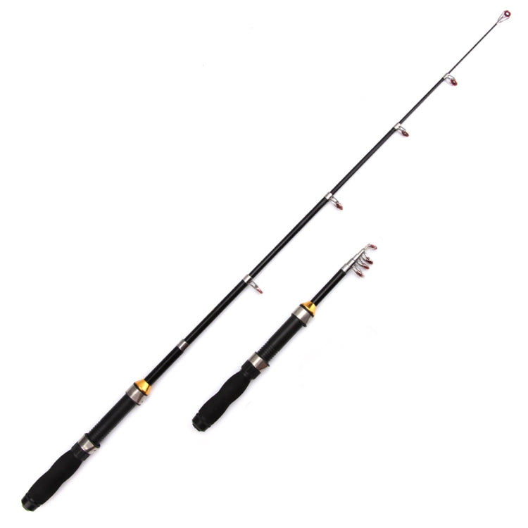 37cm Portable Telescopic Sea Fishing Rod Mini Fishing Pole, Extended Length : 2.3m, 2.3m