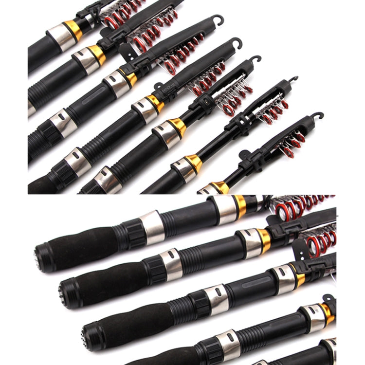 37cm Portable Telescopic Sea Fishing Rod Mini Fishing Pole, Extended Length : 2.3m, 2.3m