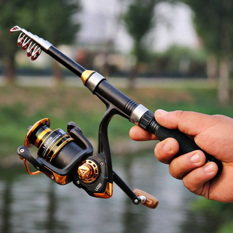 37cm Portable Telescopic Sea Fishing Rod Mini Fishing Pole, Extended Length : 2.3m, 2.3m