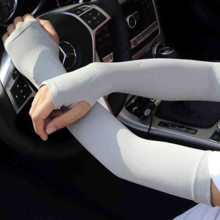 5 Boxen Neue Eis-Seidenärmel, frisch und kühl, UV-Schutz-Überschlag, offene Finger, offene Finger