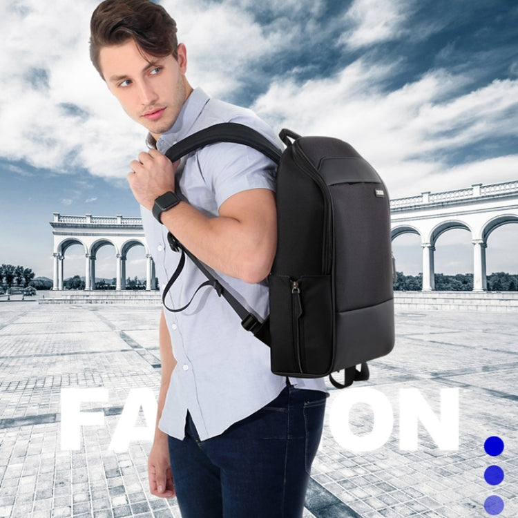 Bopai 751-006881 Business-Diebstahlsicherer, wasserdichter Rucksack mit großem Fassungsvermögen und USB-Ladeanschluss, Größe: 30x14x44cm, 751-006881
