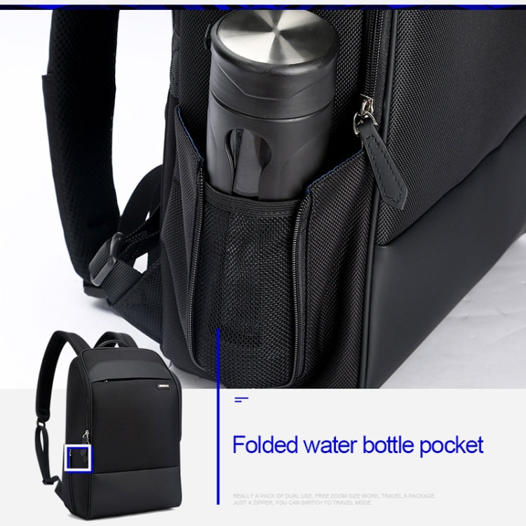 Bopai 751-006881 Business-Diebstahlsicherer, wasserdichter Rucksack mit großem Fassungsvermögen und USB-Ladeanschluss, Größe: 30x14x44cm, 751-006881