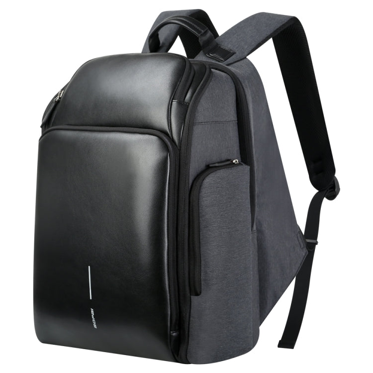 Bopai 851-010128 Business Anti-theft Waterproof Large Capacity Double Shoulder Bag,with USB Charging Port, Size: 34x19x43cm, 851-010128