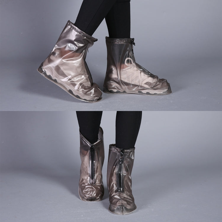 Fashion PVC Non-slip Waterproof Thick-soled Shoe Covers Size: XXL, XXL, Size: XXL