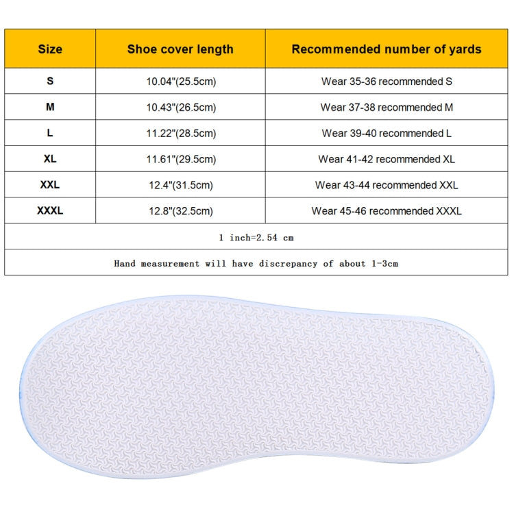 Fashion PVC Non-slip Waterproof Thick-soled Shoe Covers Size: XXL, XXL, Size: XXL
