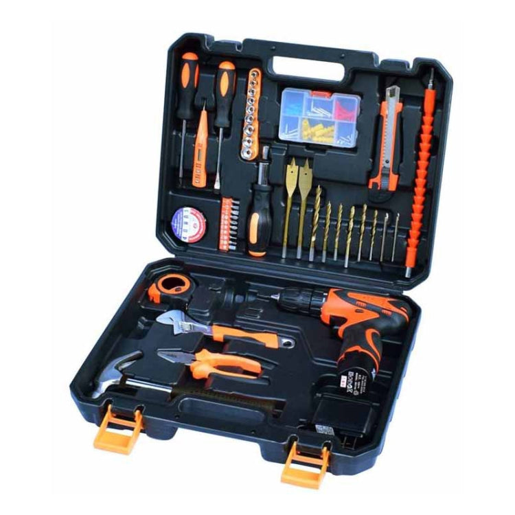 STT-044C Multifunction Household 44-Piece Electrician Repair Toolbox 12V Lithium Electric Drill Suit, STT-044C