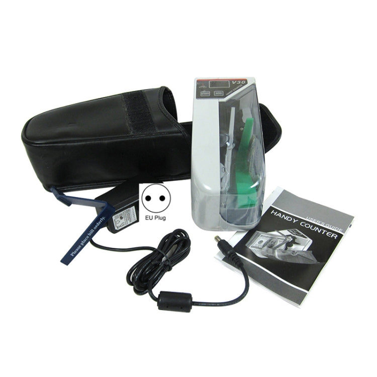 V30 Mini Portable Multi Paper Currency Counting Money Counter, EU Plug, EU Plug