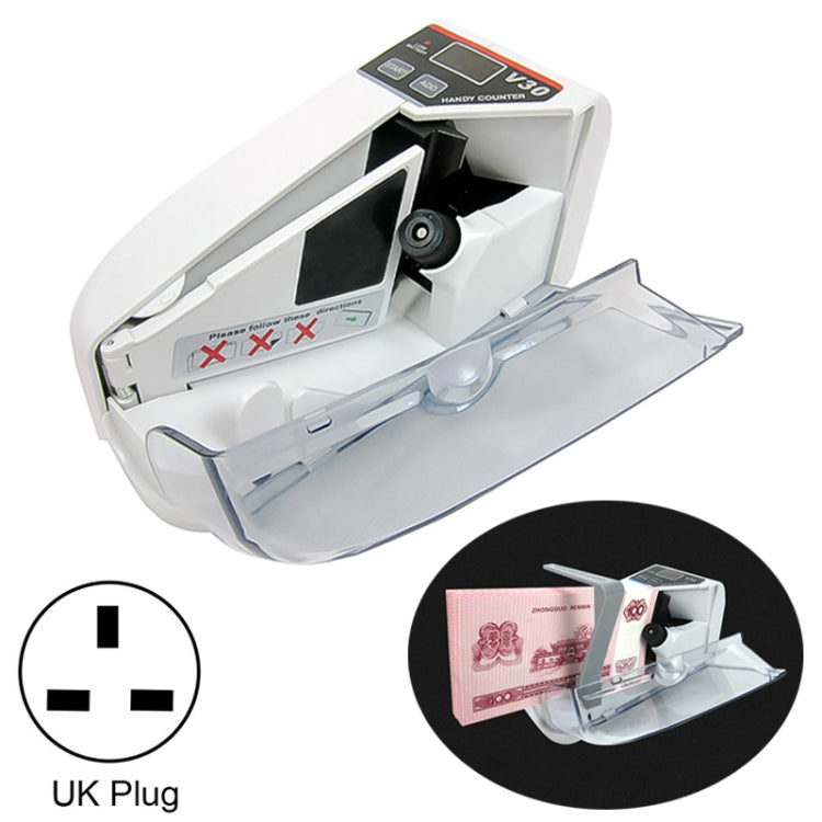V30 Mini Portable Multi Paper Currency Counting Money Counter, UK Plug, UK Plug