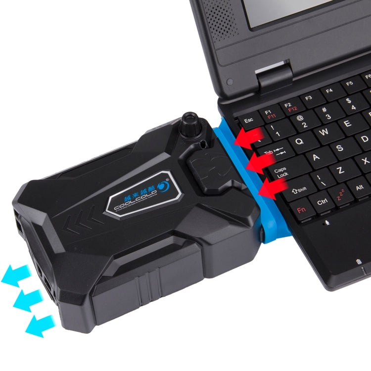 Ice Troll III Gaming-Laptop-Notebook-Kühlpad, leiser Luftabzug-Kühler, Turbo-Wärmeableiter mit speziellem USB-Kabel