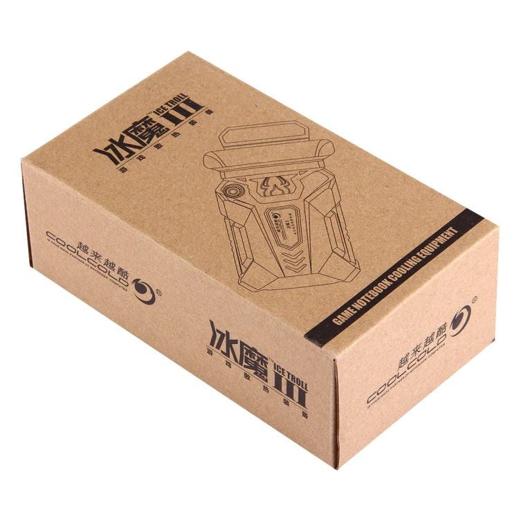 Ice Troll III Gaming-Laptop-Notebook-Kühlpad, leiser Luftabzug-Kühler, Turbo-Wärmeableiter mit speziellem USB-Kabel