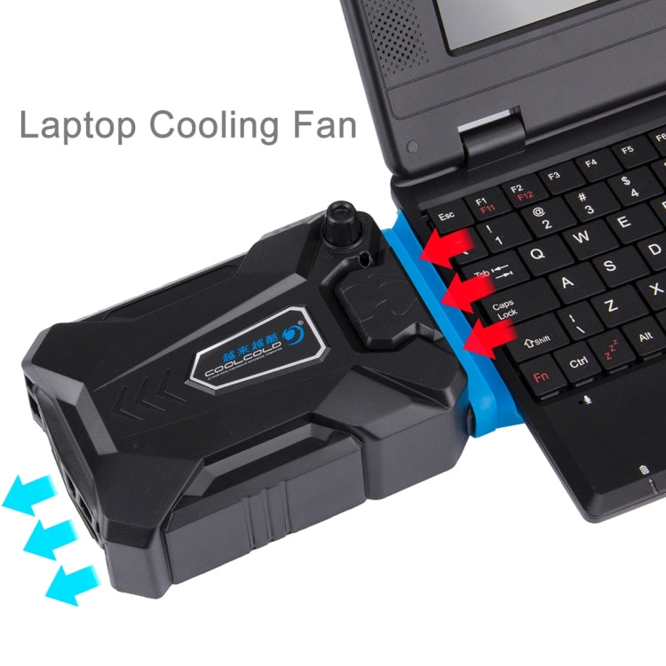 Ice Troll III Gaming-Laptop-Notebook-Kühlpad, leiser Luftabzug-Kühler, Turbo-Wärmeableiter mit speziellem USB-Kabel