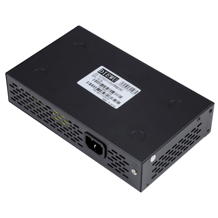 8 Ports 10/100 Mbit/s PoE Switch IEEE802.3af Power Over Ethernet Netzwerk-Switch für IP-Kamera VoIP-Telefon AP-Geräte, 8 Ports Schwarz