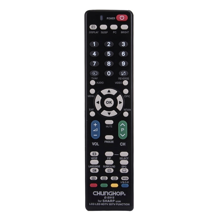 CHUNGHOP E-S915 Universal-Fernbedienung für SHARP LED TV / LCD TV / HDTV / 3DTV, für SHARP TV