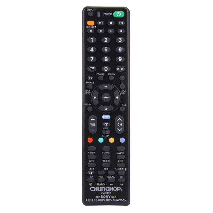 CHUNGHOP E-S916 Universal-Fernbedienung für SONY LED LCD HDTV 3DTV, Für SONY TV