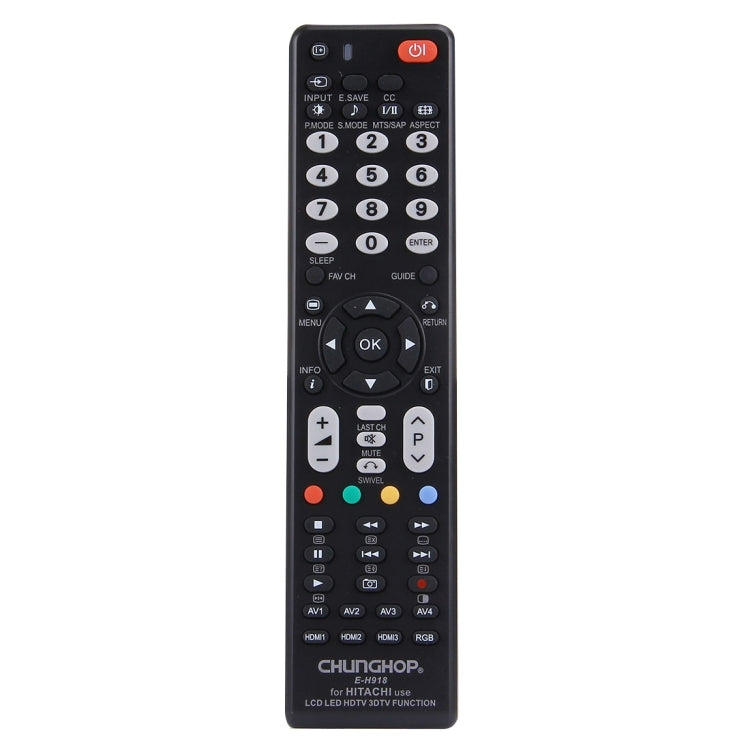CHUNGHOP E-H918 Universal Remote Controller for HITACHI LED TV / LCD TV / HDTV / 3DTV, for HITACHI TV