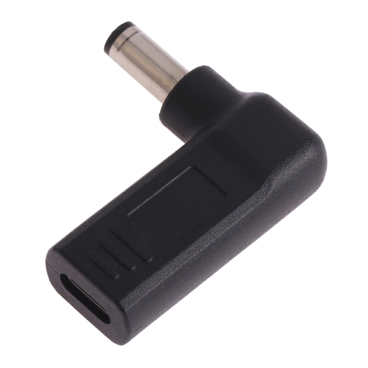 USB-C / Type-C Female to 5.5 x 2.1mm Male Plug Elbow Adapter Connector, 5.5 x 2.1mm Elbow
