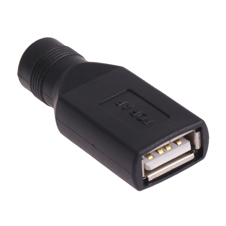 USB Female to 5.5 x 2.1mm Female Plug Adapter Connector, USB Female to 5.5 x 2.1mm