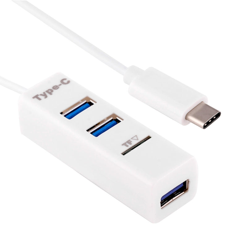 2 in 1 USB 3.1 USB-C / Type-C to USB 2.0 COMBO 3 Ports HUB + TF Card Reader, 3 Ports USB+TF Card