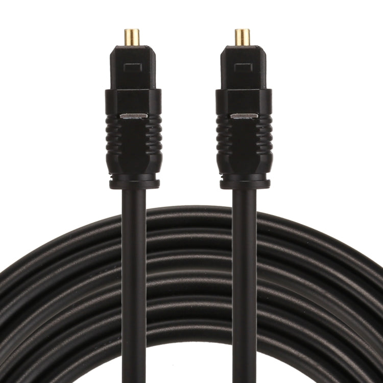 EMK 5m OD4,0mm Toslink Stecker auf Stecker digitales optisches Audiokabel, Länge: 5m