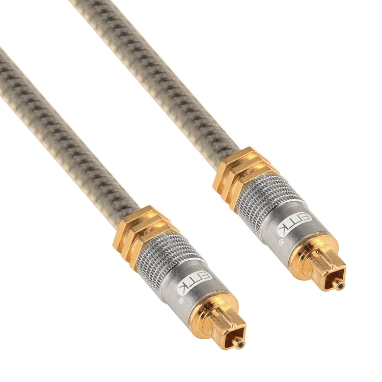 EMK YL-A 3m OD8.0mm Gold Plated Metal Head Toslink Male to Male Digital Optical Audio Cable, Length: 3m