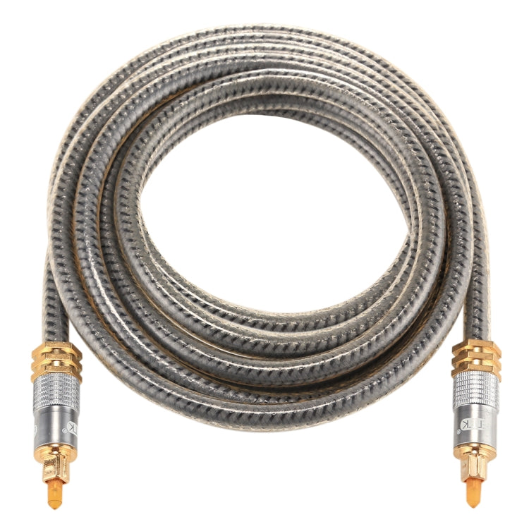 EMK YL-A 3m OD8.0mm Gold Plated Metal Head Toslink Male to Male Digital Optical Audio Cable, Length: 3m