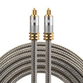EMK YL-A 3m OD8.0mm Gold Plated Metal Head Toslink Male to Male Digital Optical Audio Cable, Length: 3m