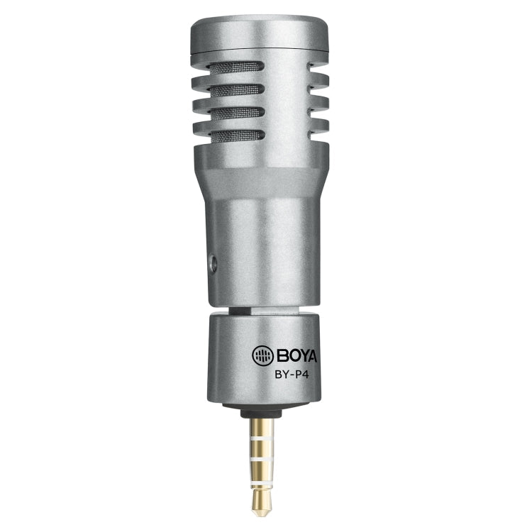 BOYA BY-P4 Omnidirektionales Kondensatormikrofon für Mobiltelefone, Computer und Tablets mit 3,5-mm-Anschluss, BY-P4