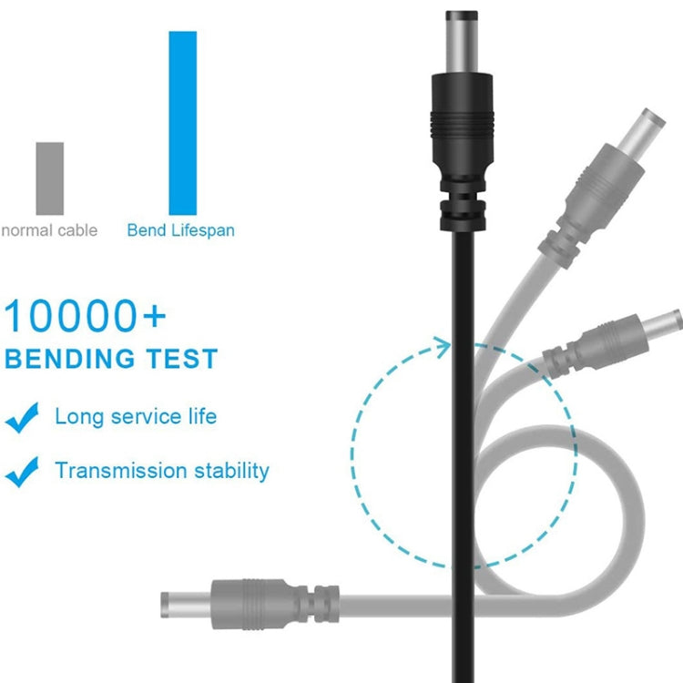 12 in 1 DC Power Cord USB Multi-Function Interchange Plug USB Charging Cable(Black), 12 in 1