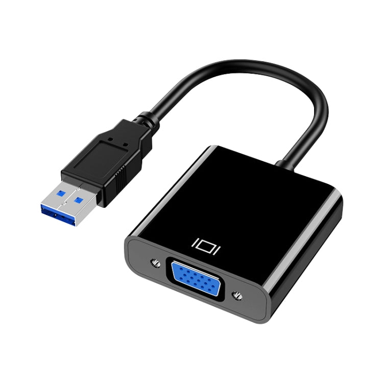 HW-1501 USB-zu-VGA-HD-Video-Konverter (Schwarz)