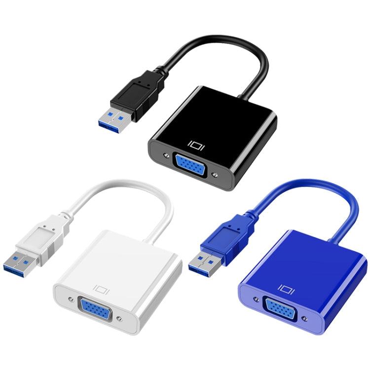 HW-1501 USB-zu-VGA-HD-Video-Konverter (Schwarz)