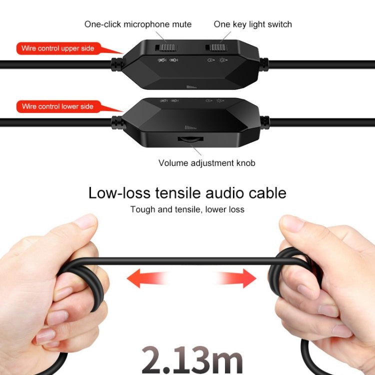 YINDIAO Q2 Kabelgebundenes Gaming-Headset mit Mikrofon für den Kopf, Version: Einzelne USB-Soundkarte, Q2 Einzelne USB-Soundkarte (Schwarz), Q2 Einzelne USB-Soundkarte (Weiß)